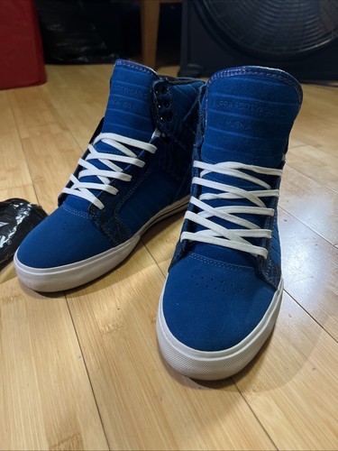 Supra skytop blu scamosciato - supra,