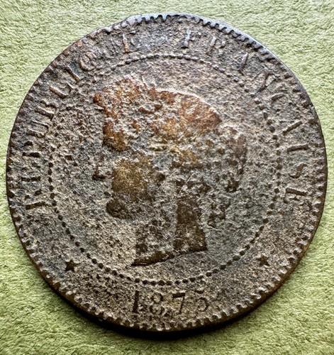 1875 francia centesimi - 1875, 5