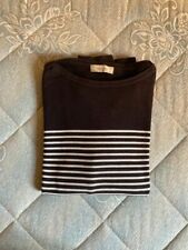 MAGLIONCINO DA UOMO ZARA COTONE MAGLIA MAGLIONE PULLOVER BLU BIANCO AUTUNNO