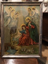 Oleografia Sacra Con Natività