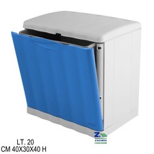 PATTUMIERA AMICA MODULARE AZZURRA PER RACCOLTA DIFFERENZIATA CM 40X30X40 H