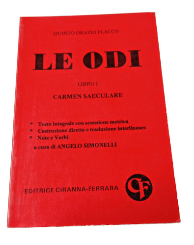 Quinto orazio flacco odi - orazio, "le