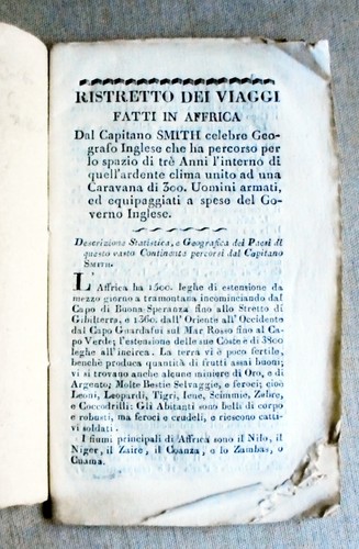 Ristretto dei viaggi fatti - dei,