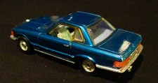 Corgi Toys 393 Mercedes 350SL ( 280 450 ) R107 1:43 blu metallizzato originale anni 70