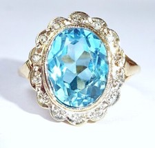 Anello vintage in oro 9 kt con