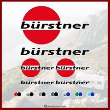 Adesivo set loghi “Burstner” per camper caravan roulotte e barche