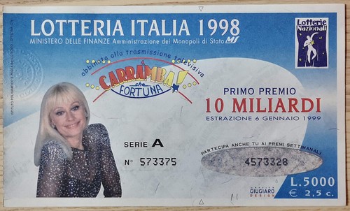 Lotteria italia 1998 - italia,