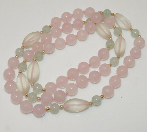 Collana pietre rosa - collana,