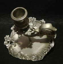 ANTICO PORTA CANDELA BUGIA IN