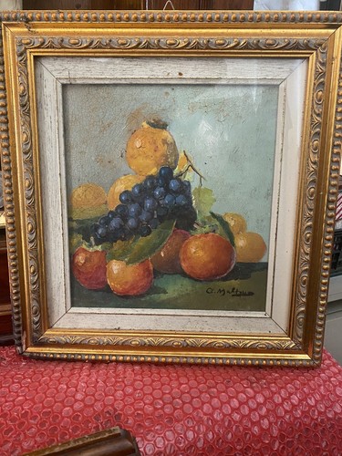 Antico quadro natura morta - quadro,