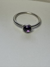 Anello a goccia poetica viola
