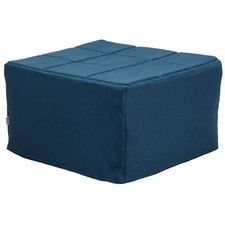 Pouf Letto Singolo Pieghevole Richiudibile Blu 70x70 cm Salvaspazio