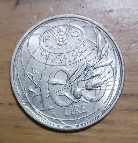 Moneta 100 lire fao - moneta, 1945-1995