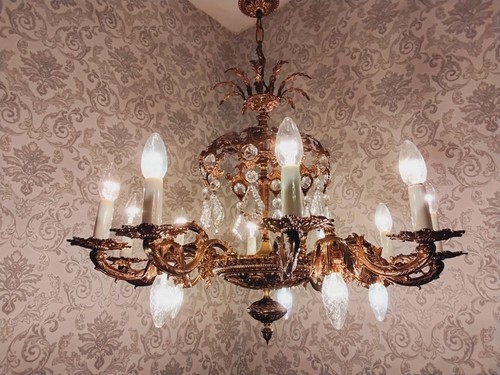 Antico raro lampadario - lampadario, fl