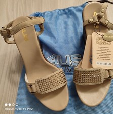 Sandali donna zeppa alta 10 cm. Cesare Paciotti 4US In pelle Scamosciata N°37