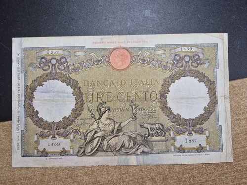 100 lire aquila 1937 - ,