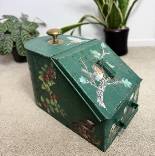 Vintage metallo verde carbone