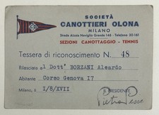 1939 Tessera Sport SOCIETA'