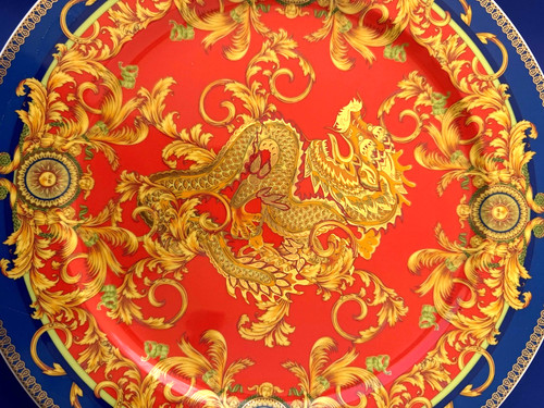 Versace dragon charger plate - versace,