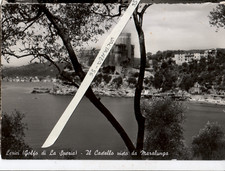 Cartolina Postcard Lerici Golfo di La Spezia Castello visto da Maralunga 1957