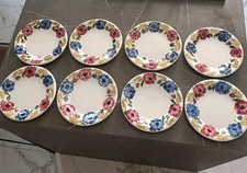 RICHARD GINORI MONDOVÌ 8 PIATTI FRUTTA ANEMONI CERAMICA VINTAGE 60 MOD PAOLA