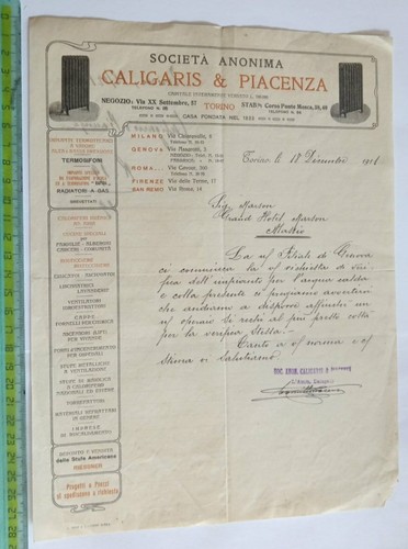 Torino 1911 caligaris - 1911, "