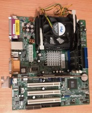 Scheda Madre Asrock P4S61 + Intel P4 Prescott  3.0 GHz+ RAM 640 MB + mascherina