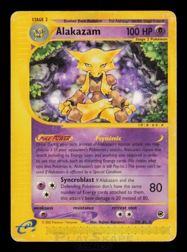 Pokemon card alakazam 165 - pokemon,