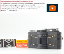 [EXC+5 con pellicola] PANON WIDELUX F7 fotocamera panoramica ultra larga pellicola 35 mm dal GIAPPONE