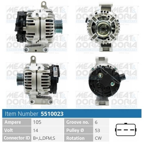 Alternatore per opel - cv,