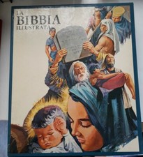 2 VOLUMI "LA BIBBIA ILLUSTRATA" ANTICO TESTAMENTO E NUOVO Edizioni Paoline 