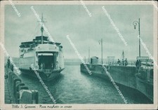 ba269 cartolina villa san giovanni nave traghetto in arrivo reggio calabria