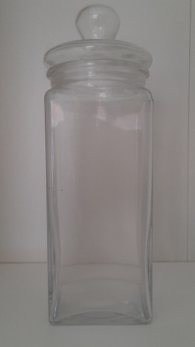 Vaso vetro trasparente tappo