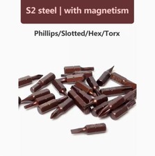 Punta trapano magnetica gambo esagonale 1/4 fessura incrociata testa cacciavite torx acciaio S2