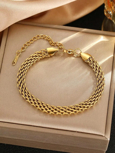 Bracciale maglia intrecciata