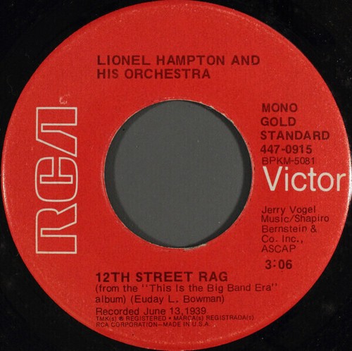 Lionel hampton and his - hampton,