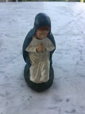 VECCHIA STATUINA PRESEPE MADONNA IN PASTA/GESSO OLD FIGURINE NATIVITY