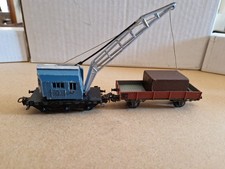 Marklin H0 Carro Gru 4611 Con Carro Appoggio 4503 Rif C 25060