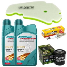 Manutenzione Candela Olio 2L Filtro Aria Filtro Olio per Piaggio X7 125 ie Evo X 7 09-14