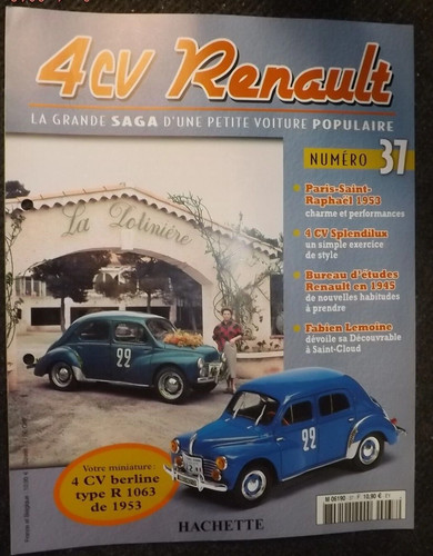 Fascicule 4cv renault la - 37,