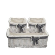 SET 3 CESTINI VIMINI PER