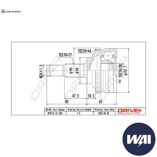 Kit giunti albero motore - kit,
