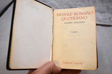 Vecchio Messale Romanum Quotidiano Libro in Italiano e Latino (#633) calice co.