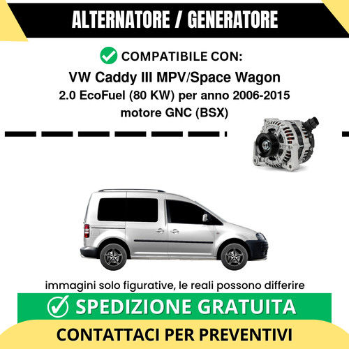 Alternatore caddy iii - alternatore,