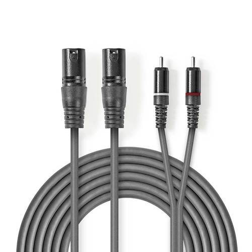 Cavo audio xlr maschio - maschio, 3