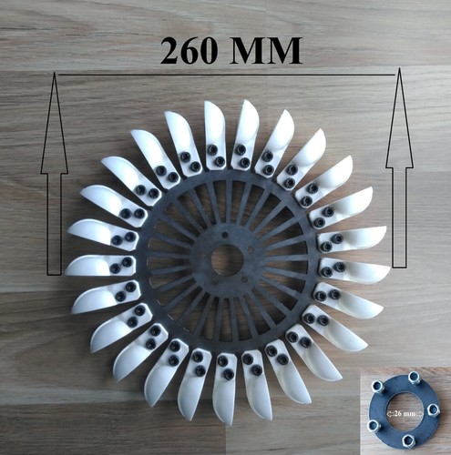 Ruota turbina pelton flangia - ruota,