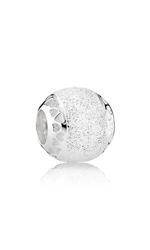 Pandora charm cuore texture - pandora,
