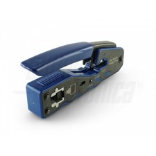PINZA CRIMPATRICE PLUG PASSANTI PER PLUG CON TRANCIA RJ45 PASSANTI NEW