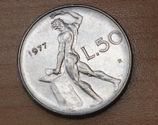 1977 Italy 50 Lire 