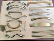 Stock 18 Maniglie maniglia per mobili armadi cassetti cromo lucido satinato